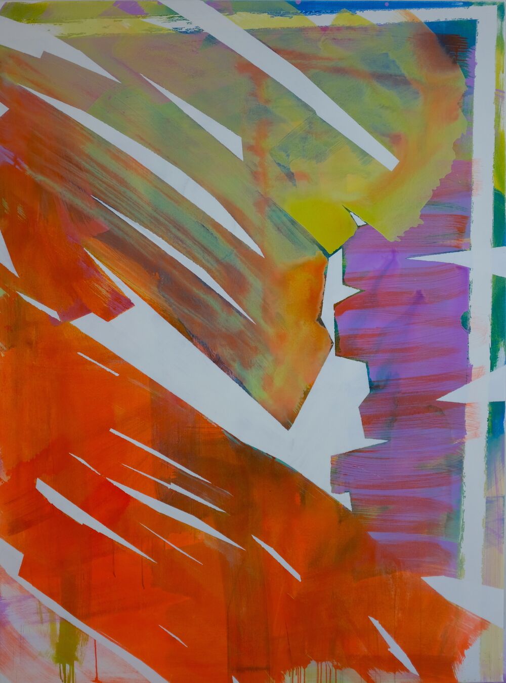 Habibi, 200 x 150 cm, lacquer on canvas, 2019