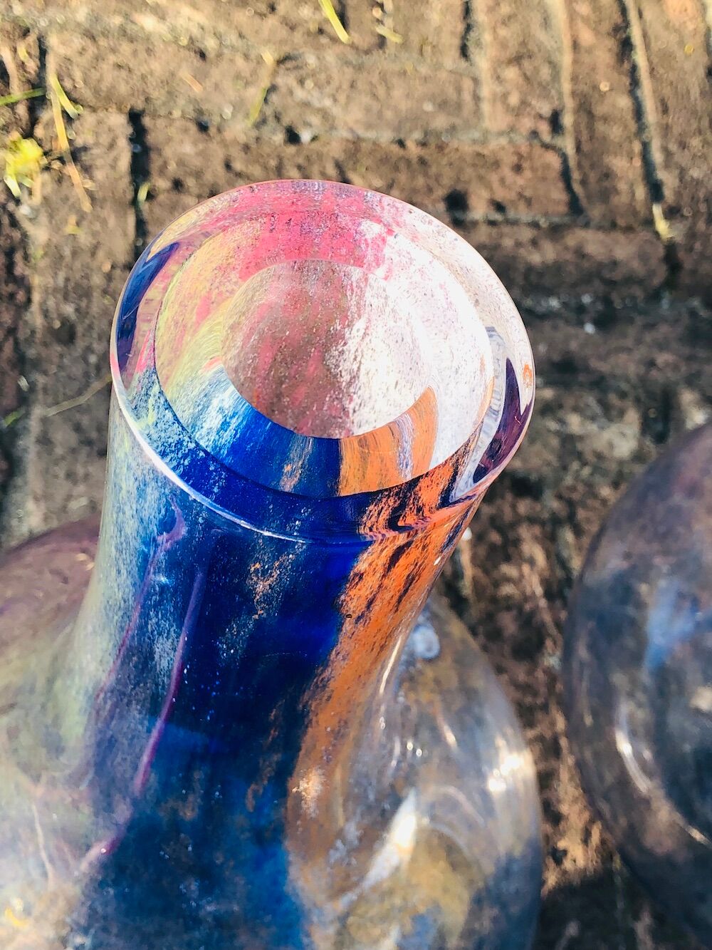 Detail Painting Balloons, Edition of 12, ca. 60 x 30 cm, crystal glass, 2022 (ongoing)