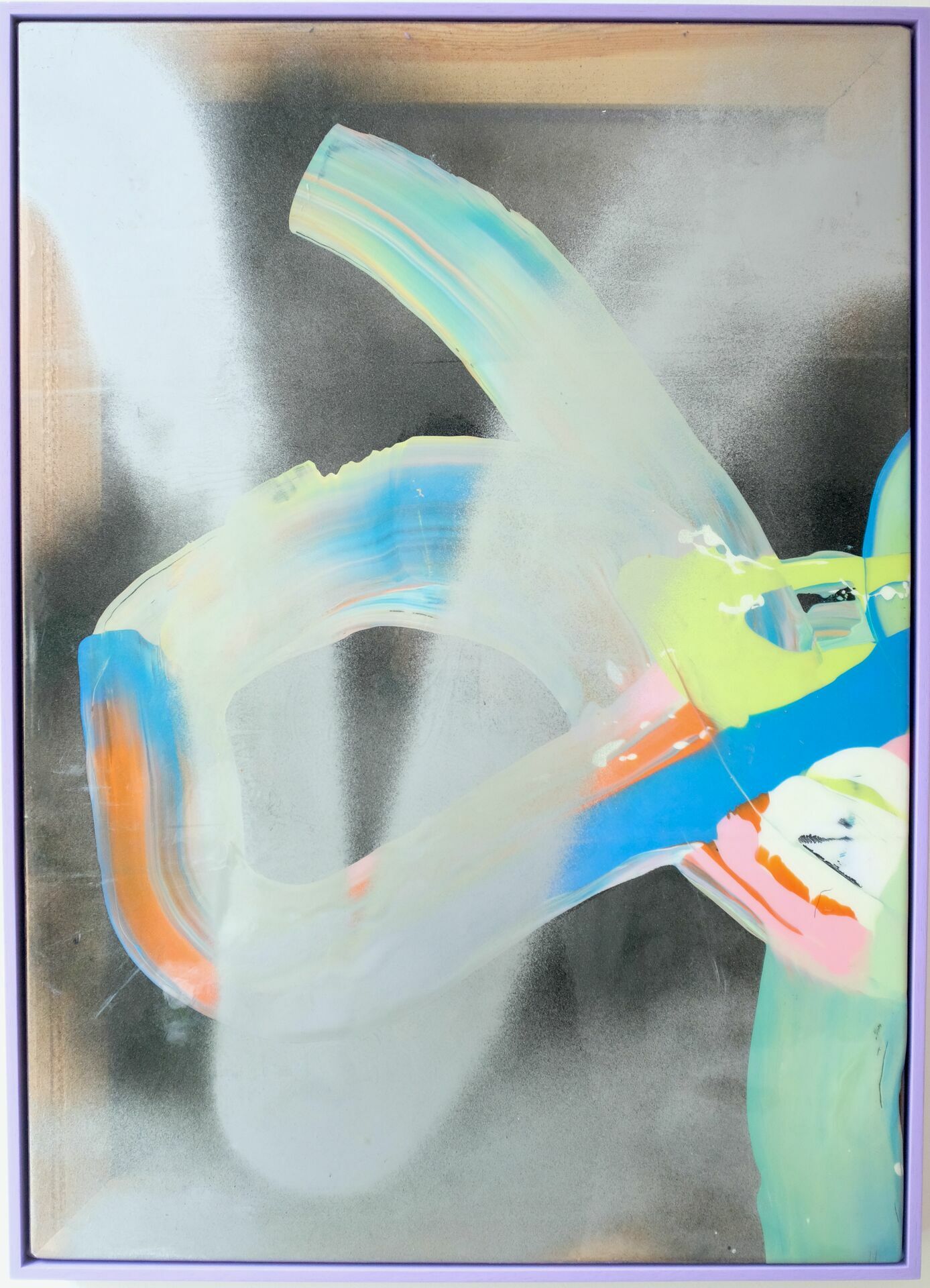 Ku'Damm Racing, 65 x 50 cm, lacquer on PVC, 2017-2021 (framed)