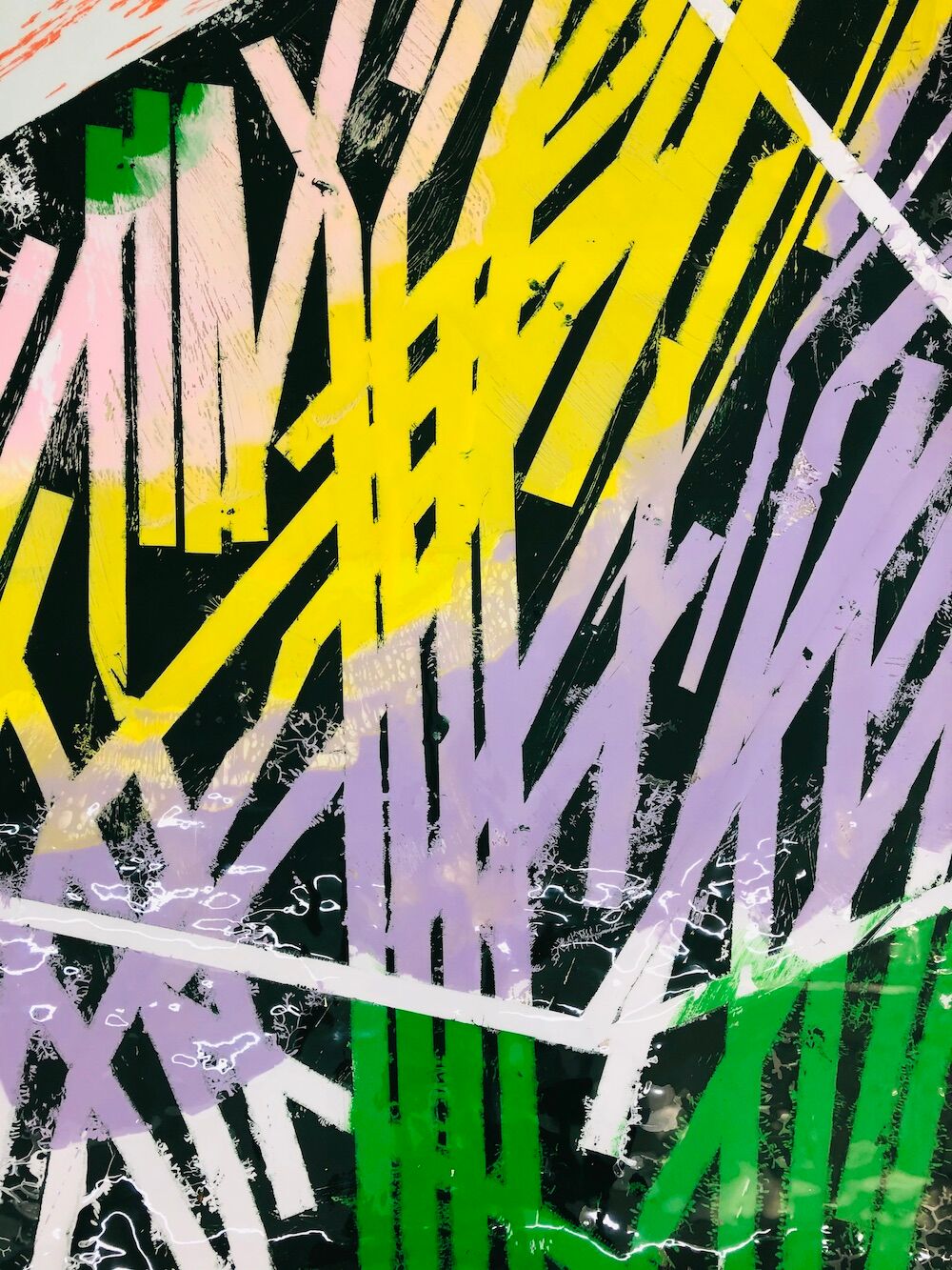 Lacquer on PVC Foil, ca.160 x 135 cm, 2020
