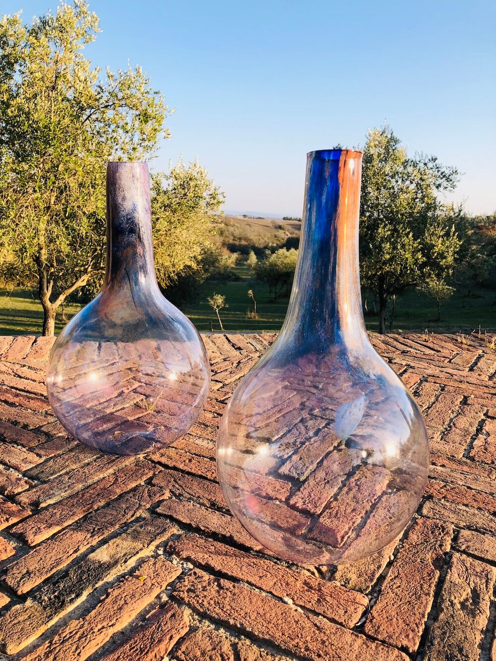 Painting Balloons, Edition of 12, ca. 60 x 30 cm, crystal glass, 2022 (ongoing)