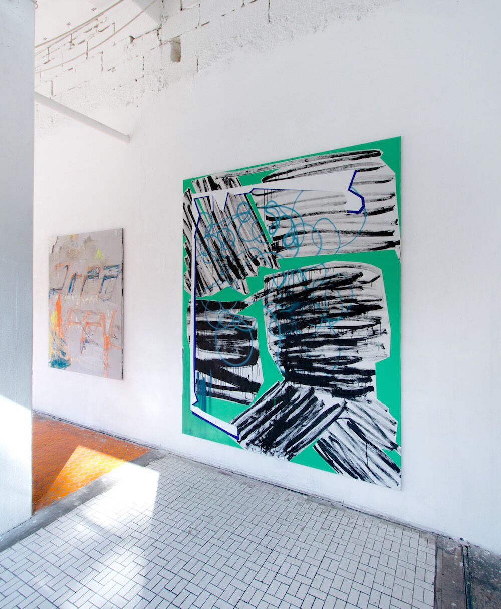 Sonne Scheint und so, Installation view at Dirty Voyage, Berlin, 2018